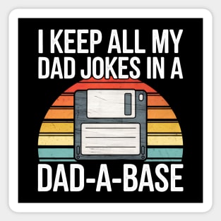 I Keep All My Dad Jokes in a Dad-A-Base Sticker